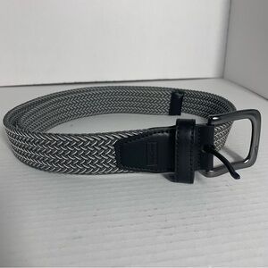 Nike Men’s G-Flex Black and Gray Woven Golf Belt